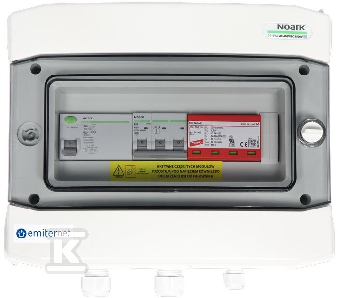 Hermetic distribution board EMITER with - EM-307_AC